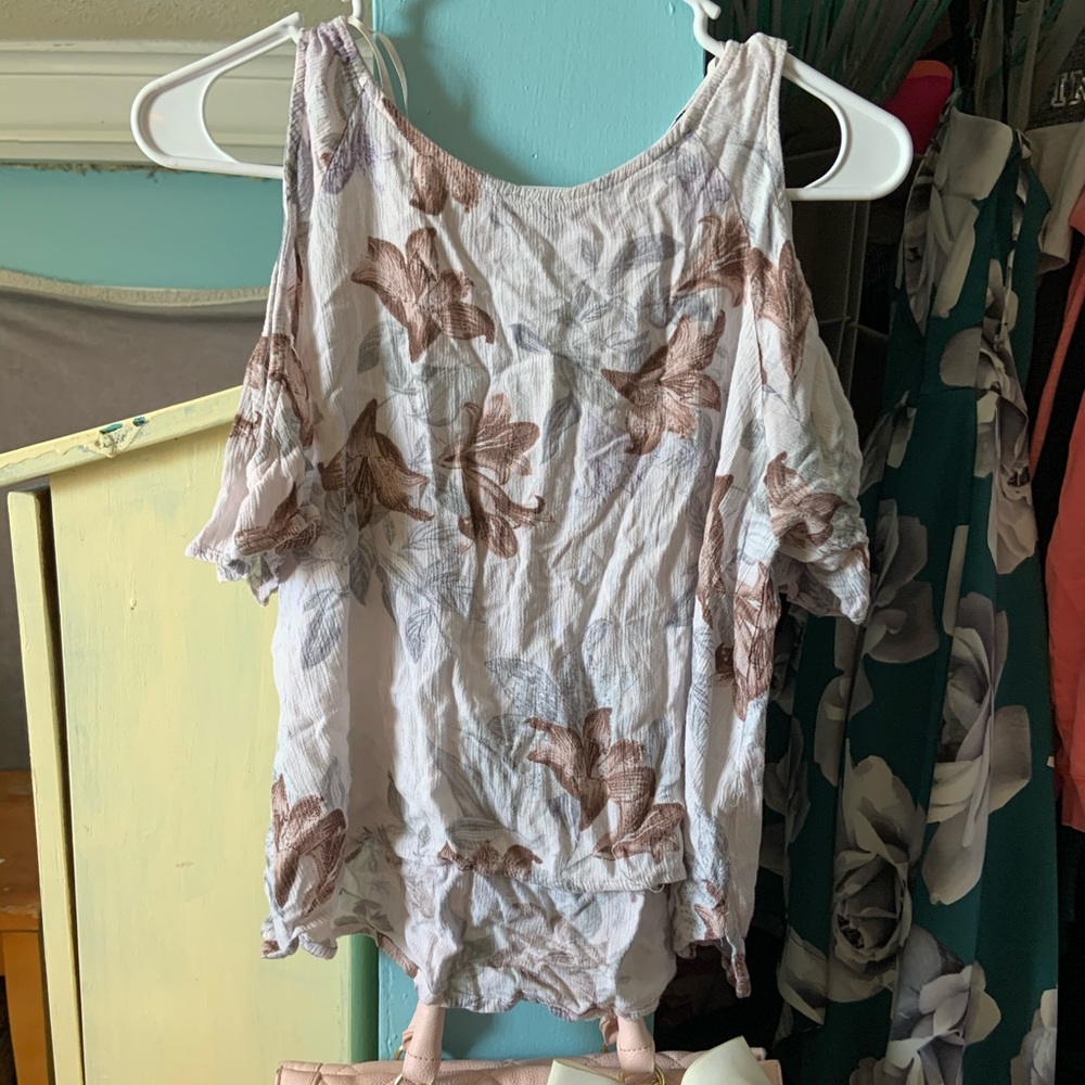 Off the shoulder crop top